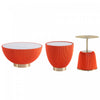 Anderson Modern 3-Piece Coffee Table & End Table Set in Orange | Ensemble moderne Anderson de 3 tables : table basse et tables d’appoint en orange