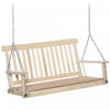 Outsunny 2-seater Porch Swing Outdoor Patio Swing Chair Seat With Slatted Build, Hanging Chains, Fir|Outsunny Banc Suspendu 2 Places Exterieur 2 Chaines Suspension Incluses Assise Et Dossier A Lattes B