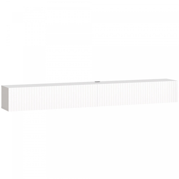 HOMCOM 71\" Floating TV Stand for TVs up to 72 Inch, White