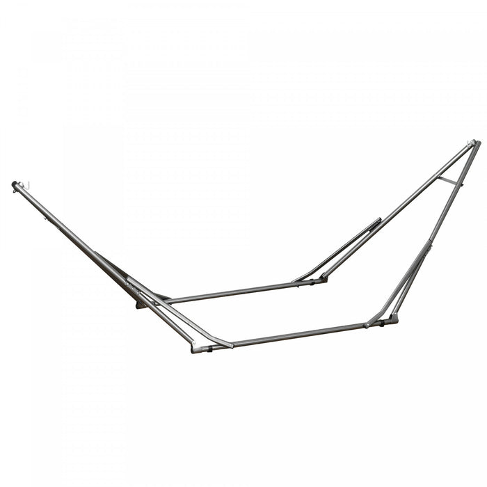 Outsunny 2-in-1 Steel Hammock Stand, Foldable Hammock Net Stand, Black