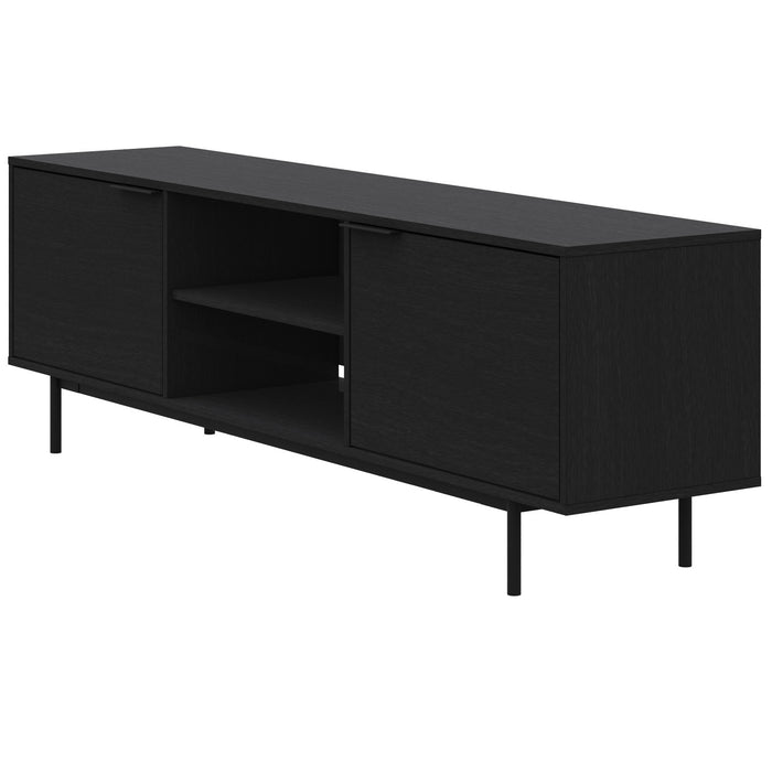 Nordika Hamilton 70\" TV Stand with 2 Storage Cabinets - Black