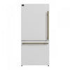 Forno Milano Espresso 31 Inch Bottom Freezer, White, 17.2 cu.ft. - FFFFD1786-31WHT | Refrigerateur Milano Espresso de 31 po avec congelateur inferieur, blanc, 17,2 pi³ – FFFFD1786-31WHT