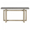 Ethan 59.1'' Triple Rectangle Design Painted Entryway Table with Pine Wood Legs,Grey Sofa Table  | Table d'entree peinte Ethan 59,1'' avec design rectangulaire triple et pieds en bois de pin, grise
