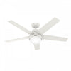 Aerodyne Ceiling Fan with Light Fixture - White | Ventilateur de plafond Aerodyne avec luminaire - Blanc