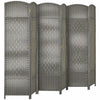 HOMCOM 6 Ft Folding Room Divider, Privacy Screen for Home Office Bedroom
