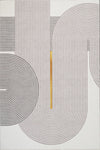 Aqua Pista Washable Non-slip Low Pile Area Rug 5'x7'