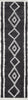 Zelda Contemporary 2'3" x 7'6" Runner Rug in Black Indoor Area Rug | Tapis Contemporain Zelda 2'3" x 7'6" en Noir