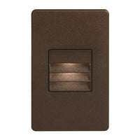 Dainolite Bella LED Step/Wall Light 3.3w Bronze With Louver Lamp