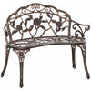 Outsunny 40" Outdoor Garden Bench For Backyard, Porch, Balcony, Bronze
