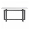 Ethan 59.1'' Triple Rectangle Design Painted Entryway Table with Pine Wood Legs,White Sofa Table  | Table d'entree peinte Ethan 59,1'' avec design rectangulaire triple et pieds en bois de pin, blanche