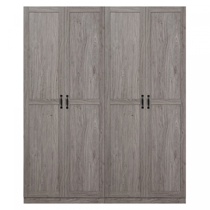 Cornelia Modern 30\" Storage Cabinet in Gray (7-Shelf) - Set of 2 Bookcase