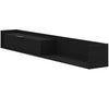 Nordika Slim 72" Wall-Mounted TV Stand with Storage Cabinet - Black | Meuble pour téléviseur mural mince Nordika de 72 po avec armoire de rangement - noir