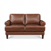 Hydeline Sarina Leather Loveseat - Brown | Hydeline Sarina Causeuse en cuir – Brun