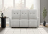 MONARCH SPECIALTIES 3-SEATER POWER RECLINING SOFA, 70\" WIDE, USB PORT INCLUDED, LIGHT GREY FABRIC RECLINER
