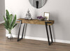 47” Narrow Console Table With Storage Shelf - Brown Reclaimed Wood With Black Metal | Console étroite de 47 po avec tablette de rangement - bois recyclé brun avec métal noir