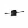 Dainolite Array LED Wall Sconce Horizontal 19w Matte Black White Acrylic Diffuser Lamp|Applique murale horizontale Array de Dainolite en acrylique blanc qui diffuse la lumière, avec fini noir mat et ampoule à DEL de 19 W