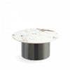 Alondra Modern Glam Sintered Stone Top Coffee Table in Black | Table basse Alondra moderne et glamour avec plateau en pierre frittee noire