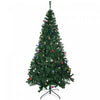Homcom 7ft Artificial Christmas Tree With Decoration Ornament|Homcom Arbre De Noel Artificiel De 7ft Avec Ornement