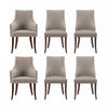Connie Modern 6-Piece Dining Chair Set in Taupe | Ensemble de 6 chaises de salle a manger Connie Modern en taupe
