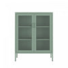 Amelia Modern 32" Metal Accent Cabinet in Sage Green | Armoire d’appoint moderne Amelia 32" en metal vert sauge
