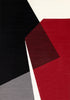 Forte Red Black White Geometric Area Rug - 5'3" x 7'5"|Carpette Forte rouge, noire et blanche à motif géométrique - 5 pi 3 po x 7 pi 5 po