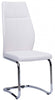 Julius Dining Chair, White Faux Leather (set Of 2) | Chaise De Salle A Manger Julius En Similicuir Blanc (ensemble De 2)