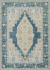 Kinsley Traditional 7'10\" x 10'6\" Area Rug in Blue Indoor Area Rug