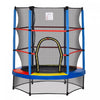 Outsunny Φ55" Kids Trampoline With Enclosure Net Steel Frame Indoor Round Bouncer Rebounder Age 3 To|Outsunny Trampoline Pour Enfants Φ55" Avec Filet, Cadre En Acier, Rebondeur Rond D'interieur, Age 3