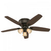 Builder Low Profile Ceiling Fan with Light Fixture - Bronze | Ventilateur de plafond à profil bas du constructeur avec luminaire - Bronze
