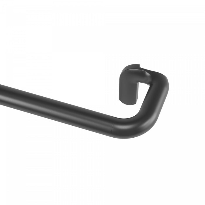 Umbra Twilight Matte Black Expandable Blackout 3/4\" Curtain Rod - 66\"-144\" 