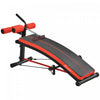Soozier Sit Up Bench, Workout Bench Abdominal Trainer With Resistance Bands And Reverse Crunch Handl|Soozier Banc D'entrainement Entraineur Abdominal Multifonction Avec Bandes D'entrainement Fitness Ac