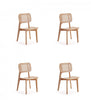 Versailles Industry Chic Wood Dining Chair in Natural - Set of 4 | Chaise de salle a manger en bois style industriel Versailles, finition naturelle - Lot de 4