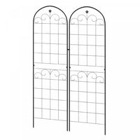 Outsunny 2 Pcs Garden Trellis For Climbing Plants, Outdoor Metal Trellis