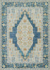 Kinsley Traditional 5'3" x 7'3" Area Rug in Blue Indoor Area Rug | Tapis Traditionnel Kinsley 5'3" x 7'3" en Bleu