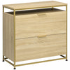 Vinsetto Lateral Filing Cabinet With Hanging Bars For Letter Size|Vinsetto Classeur Avec Barres De Suspension Pour Format Lettre