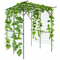 Outsunny 6.4FT Tall Garden Arch Trellis, Plant Support Trellis Archway