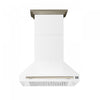 Forno Aria 36 Inch Wall-Mounted White Range Hood-FRHWM5095-36WHT | Hotte de cuisiniere murale Aria de 36 po, blanc-FRHWM5095-36WHT