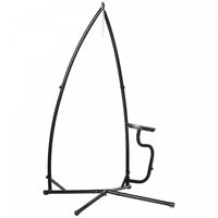 Outsunny Hammock Chair Stand With Tray Indoor Outdoor Porch Patio Black