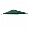 Outsunny 9.8' X 9.7' Square Gazebo Canopy Replacement Uv Protected Top Cover Sun Shade Green|Outsunny 10' X 10' Toile De Rechange Pour Pavillon Tonnelle Tente Toit De Remplacement Gazebo De Jar