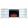 Brighton Modern 2-Piece Electric Fireplace in Black and White | Foyer electrique moderne Brighton 2 pieces en noir et blanc