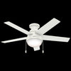Anslee Low Profile Ceiling Fan with Light Fixture - White | Ventilateur de plafond Anslee à profil bas avec luminaire - Blanc
