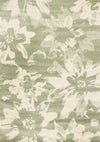 Ellis Floral Green Cream Area Rug - 5'3\" x 7'7\"