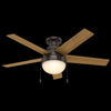 Anslee Low Profile Ceiling Fan with Light Fixture - Bronze | Ventilateur de plafond à profil bas Anslee avec luminaire - Bronze