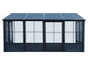 Florence - Wall Mounted Solarium 8x16 Metal Roof In Black
