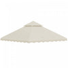 Outsunny 10' X 10' Gazebo Replacement Canopy, 2-tier Gazebo Cover, Cream|Outsunny Auvent De Remplacement Pour Tonnelle 10' X 10', 2 Niveaux, Blanc