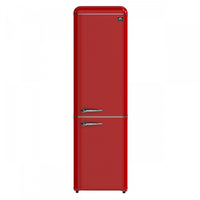 Forno Storico 22 Inch Retro Bottom Freezer Fridge in Red, 9 cu.ft. - FFFFD1745-22RED 