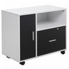 Homcom Lockable Filing Cabinet With Hanging Rail|Homcom Classeur Verrouillable Avec Rail De Suspension