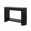 Olivia 47.25“ Modern Sofa Table with Storage and Drawers - Black | Console moderne Olivia 120 cm avec rangement et tiroirs - noire