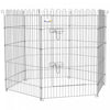 PawHut Dog Playpen Puppy Play Pen, 8 Panels Pet Exercise Fences for Outside Indoor, 36"H