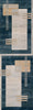 Sorelle Contemporary 2'2" x 7'7" Runner Rug in Blue Indoor Area Rug | Tapis Contemporain Sorelle 2'2" x 7'7" en Bleu